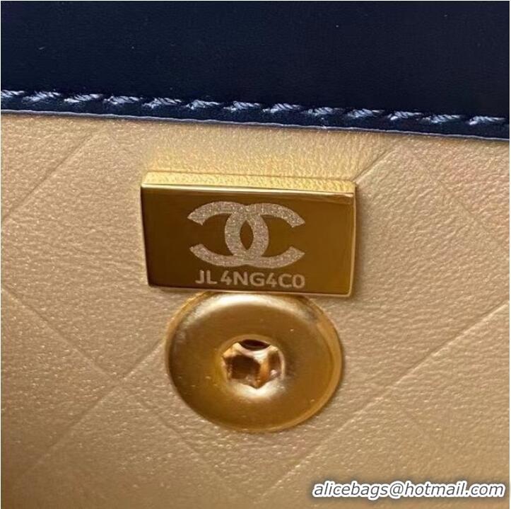 Good Quality Chanel small Flap Shoulder Bag Original leather AS2714 black