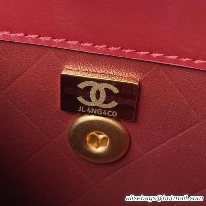 Hot Style Chanel small Flap Shoulder Bag Original leather AS2714 Wine