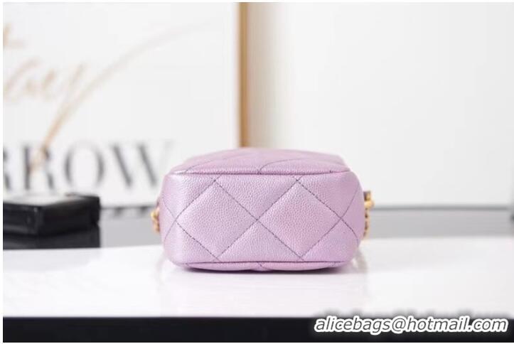 Promotional Chanel mini Shoulder Bag Grained Calfskin AS2857 Lavender