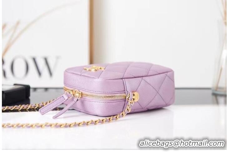 Promotional Chanel mini Shoulder Bag Grained Calfskin AS2857 Lavender