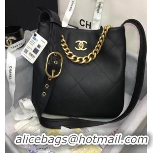 Fashion Discount Chanel leather Shoulder Bag AS2844 black