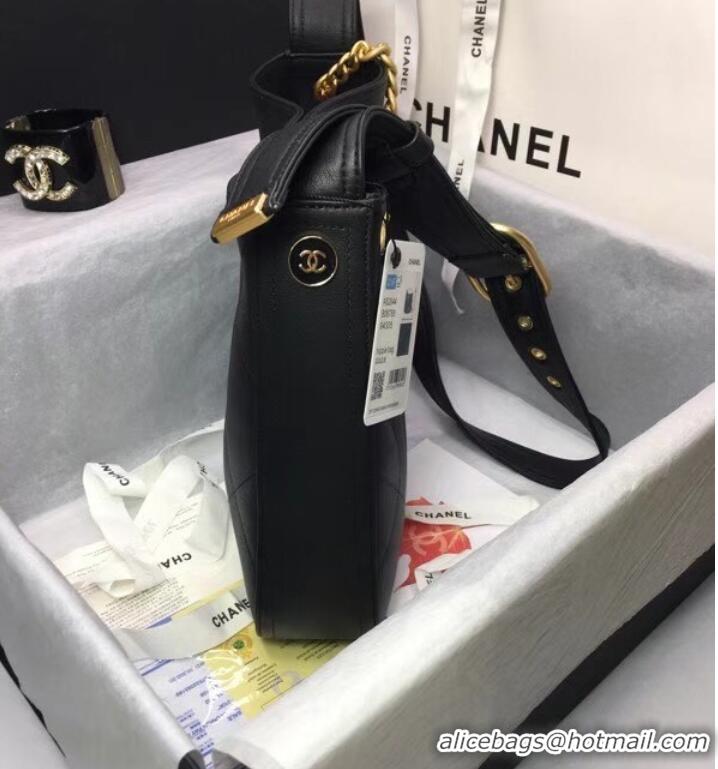 Fashion Discount Chanel leather Shoulder Bag AS2844 black