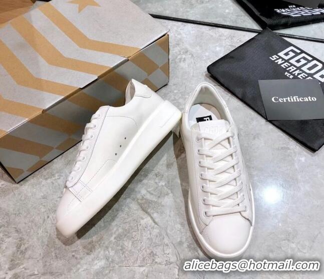 Stylish Golden Goose Graffiti White Calfskin Sneaker 051147