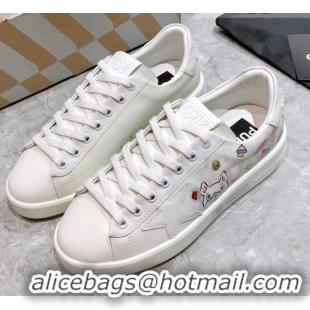 Luxury Classic Golden Goose Graffiti White Calfskin Sneaker 051148