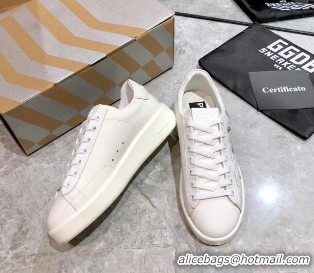 Luxury Classic Golden Goose Graffiti White Calfskin Sneaker 051148