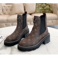 Best Price Louis Vuitton Beaubourg Ankle Boots Monogram Canvas 081002