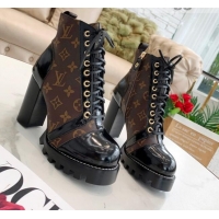 Best Luxury Louis Vuitton Star Trail Ankle Boots Monogram Canvas 081005