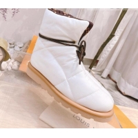 Good Looking Louis Vuitton Pillow Comfort Ankle Boot 081251 White