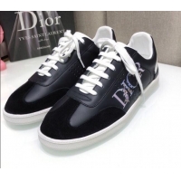 Best Product Dior Homme B01 Calfskin Suede Sneakers 070845 Black