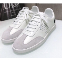 Luxury Product Dior Homme B01 Calfskin Suede Sneakers 070849 White