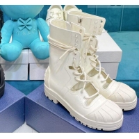 Low Cost Dior Cut-out Calfskin Boots 071351 White 2021