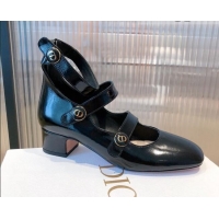 Low Price Dior D-Doll Mary Janes Pumps in Black Shiny Calfskin 081653