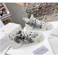 Best Grade Dior D-Connect Sneaker in Zodiac Printed Technical Fabric S17X 2021