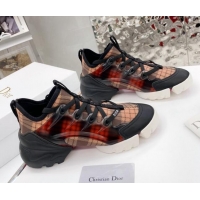 Best Quality Dior D-Connect Sneaker in Plaid Technical Fabric DS23 Black/Red 2021