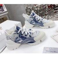 Discount Dior D-Connect Sneaker in Butterfly Printed Technical Fabric DS26 2021