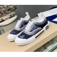 Low Cost Dior B23 Low-top Sneakers in Navy Blue Fabric H06005