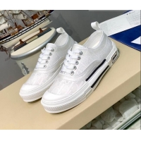 AAAAA Dior B23 Low-top Sneakers in White Oblique Canvas H06006