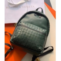 Most Popular Bottega Veneta CLASSIC INTRECCIATO Intrecciato leather backpack 7786 RAINTREE