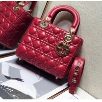 Spot Bulk LADY DIOR MY ABCDIOR BAG Cannage Lambskin M0538O Red