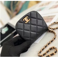 Good Looking Chanel mini Flap Shoulder Bag Original leather AP2344 Black