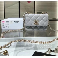 Cheapest Chanel mini Flap Shoulder Bag Original leather AP2301 grey