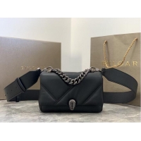 Good Product Bvlgari Serpenti Forever leather small crossbody bag B219068 black