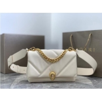 Well Crafted Bvlgari Serpenti Forever leather crossbody bag B219069 cream