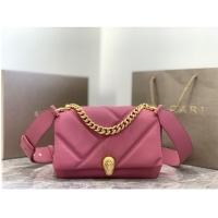 Promotional Bvlgari Serpenti Forever leather crossbody bag B219069 Rose