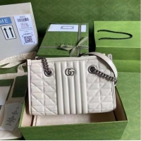 Unique Style Gucci small leather shoulder bag 681483 white