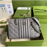 Pretty Style Gucci small leather shoulder bag 681483 grey