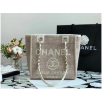 Grade Stylish Chanel small Shopping bag A66940 Cream