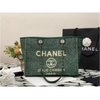 Buy Cheapest Chanel Shopping bag MM A67001 green