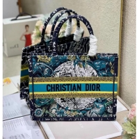 Wholesale DIOR BOOK TOTE Blue Dior Constellation Embroidery M1296ZR