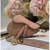 Luxurious DIOR SADDLE BAG mini Calfskin C8160 pink