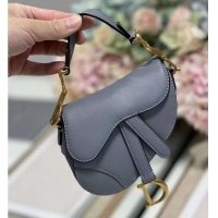 Crafted DIOR SADDLE BAG mini Calfskin C8160 blue