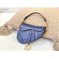 Buy Classic DIOR SMALL SADDLE BAG Calfskin M0445CW BLUE