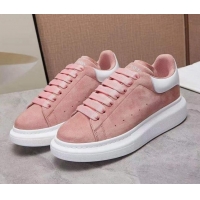 Best Design Alexander Mcqueen Suede and Calfskin Sneakers 081331 Light Pink