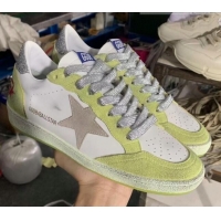 Good Quality Golden Goose GGDB Calfskin Sneaker White/Yellow/Silver 051102