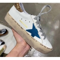 Perfect Golden Goose GGDB Calfskin Sneaker White/Blue 051108