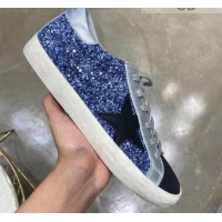 Low Price Golden Goose GGDB Sequins Sneaker Blue 051111