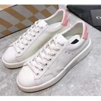 Best Product Golden Goose Purestar White Calfskin Sneaker Pink 051134