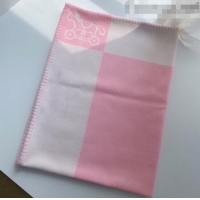 Good Product Hermes Wool & Cashmere Baby Blanket HB93014 Pink 2021