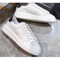 Top Design Golden Goose Purestar White Calfskin Sneaker Black 051138