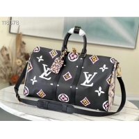 Good Quality Louis Vuitton KEEPALL BANDOULIERE 45 M58656 black