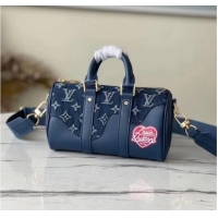 Famous Brand Louis Vuitton CITY KEEPALL M90689 blue