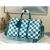 Good Taste Louis Vuitton KEEPALL BANDOULIERE 45 N80404 Teal