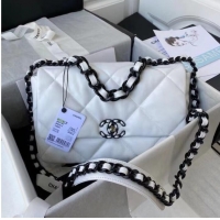 Affordable Price CHANEL Lambskin 19 Flap Bag AS1160 AS1161 black&white