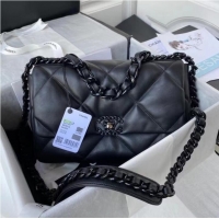 Promotional CHANEL Lambskin 19 Flap Bag AS1160 AS1161 black