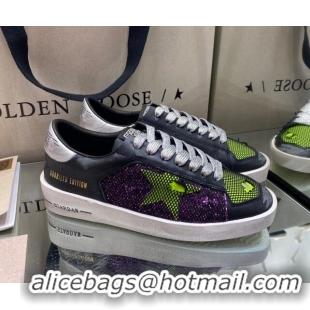 Top Quality Golden Goose Stardan Mesh Sneakers Black/Green/Purple 027070