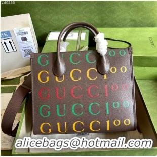 High Quality Gucci 100 Shoulder Tote Bag 680956 Brown